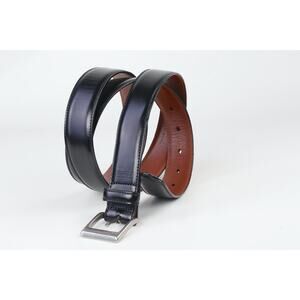 Coach Belt Mens Black Leather Silver Buckle Size 42 / 105 Classic